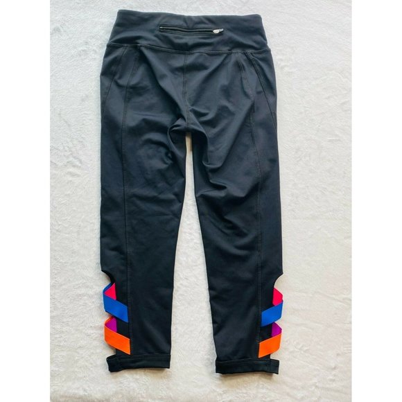 Fila Leggings - Black - Sport - XS - Capri - Key Pocket - Drawsting - Lowrise - Picture 6 of 9